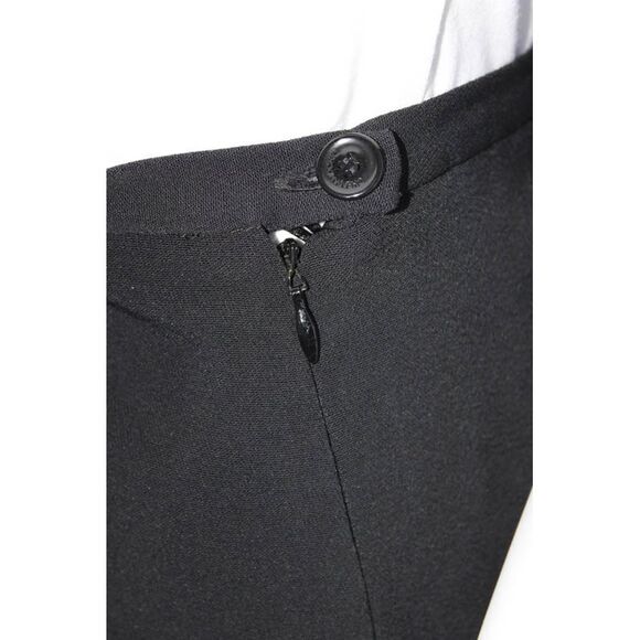 Moschino Cheap & Chic Womens Side Zip Lace Trim A Line Skirt Black Size 10 - Picture 4 of 6